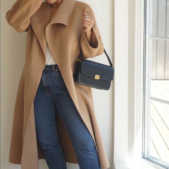 the curated Jackets & Blazers - The Curated Classic Wrap Coat Camel